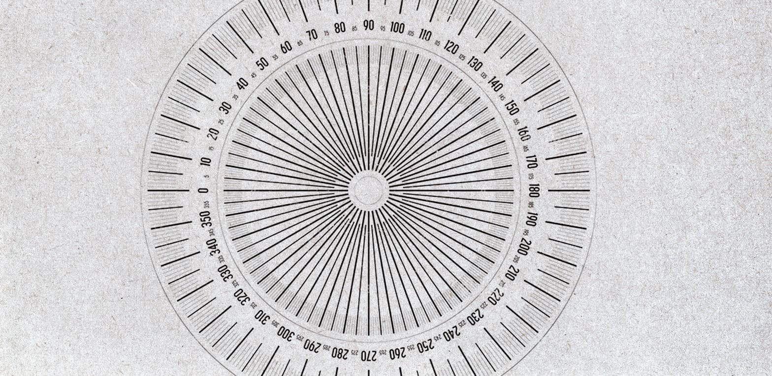 360-degrees-circle Кръг разграфен на градуси