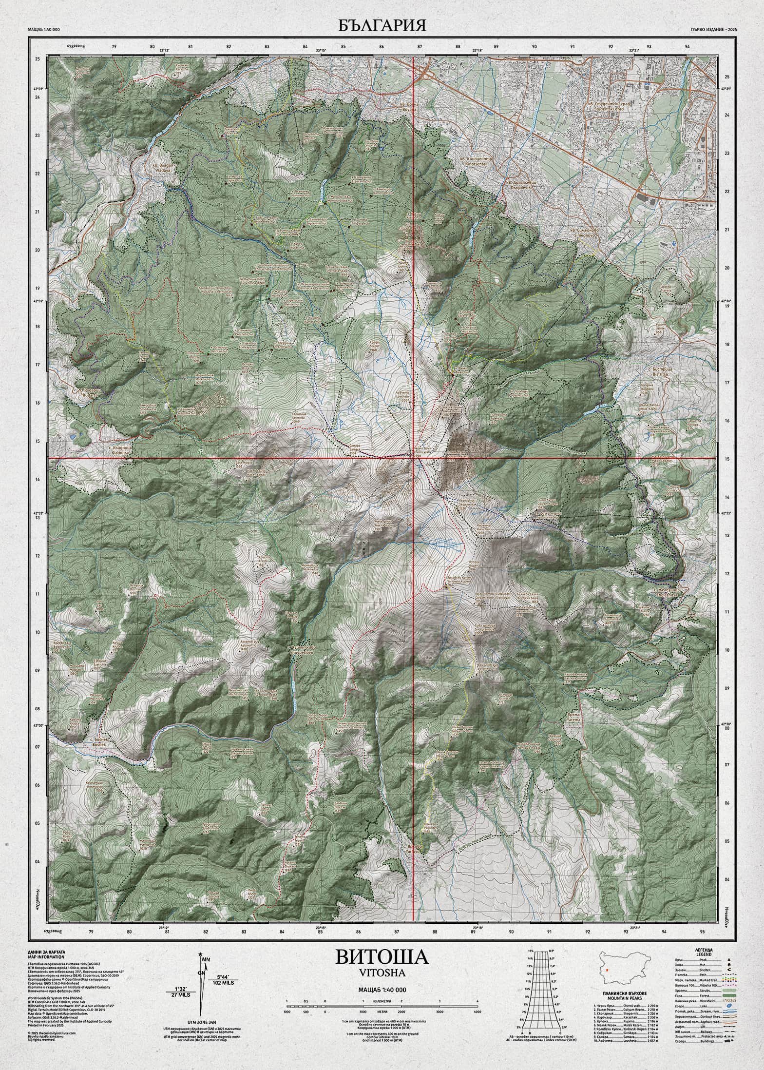 cherni-vrah-geographic-coordinates1 Картата на Витоша с координати